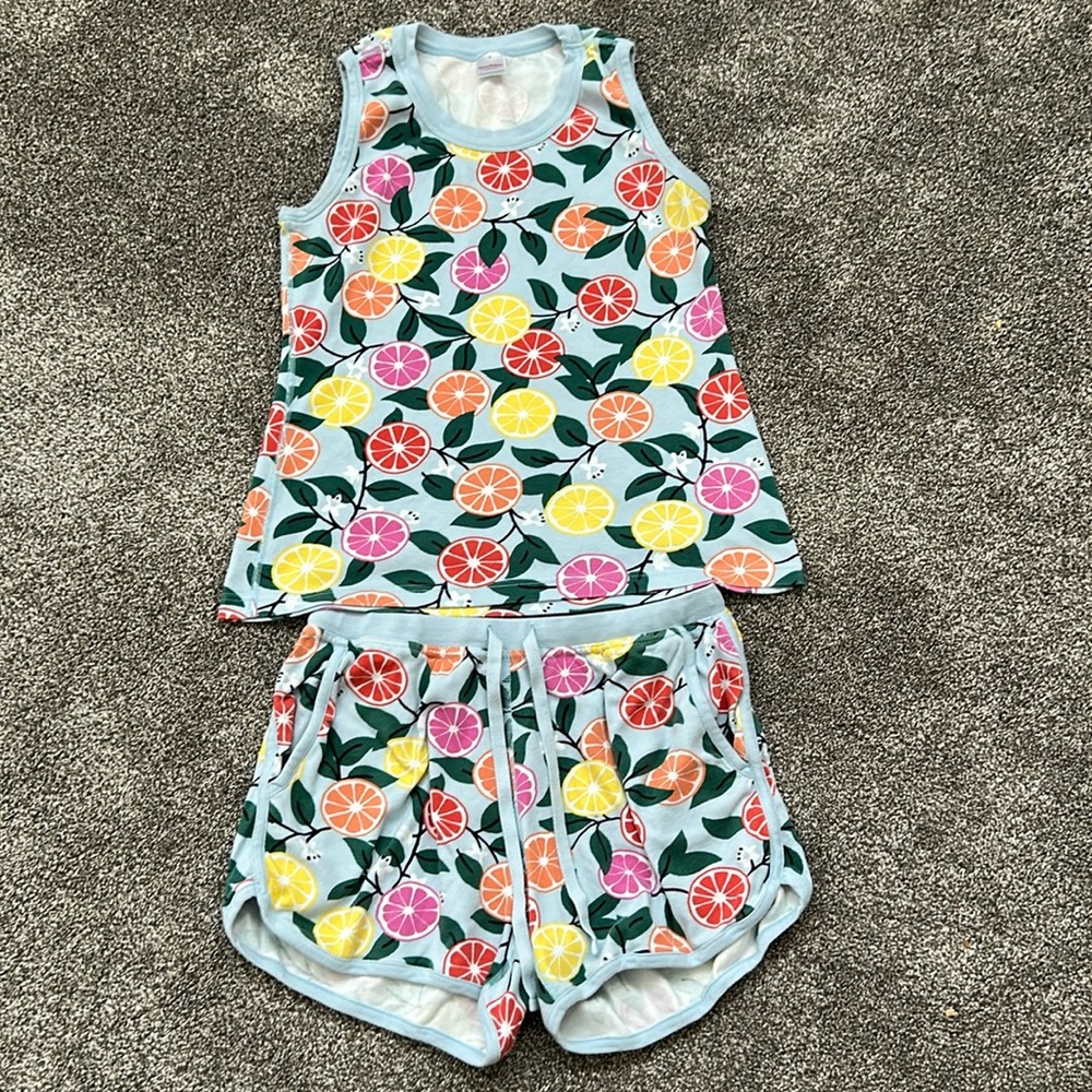 Hanna Andersson Colorful Citrus Pajama Set